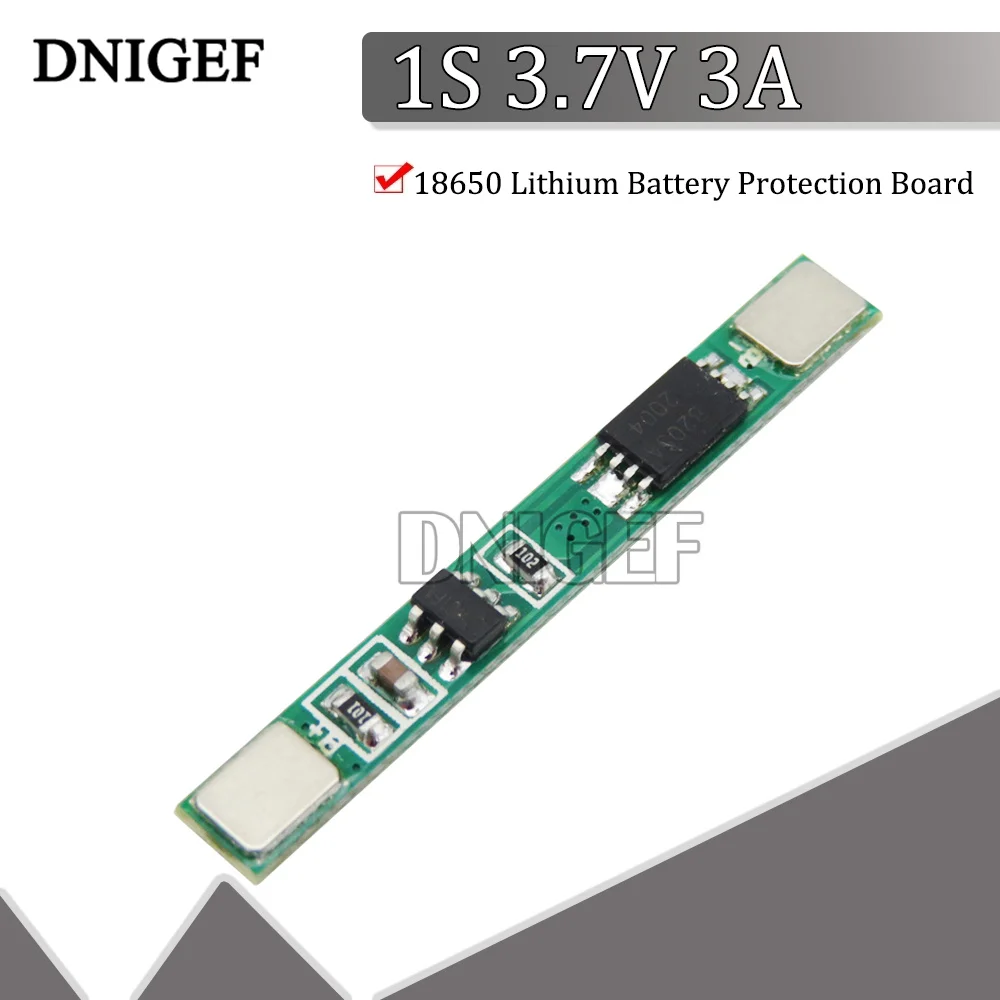 DNIGEF 1S 3A Motherboard Battery Protection BMS PCM for Li-ion For 18650 Lithium Ion li Battery 3.7V 3A li-ion