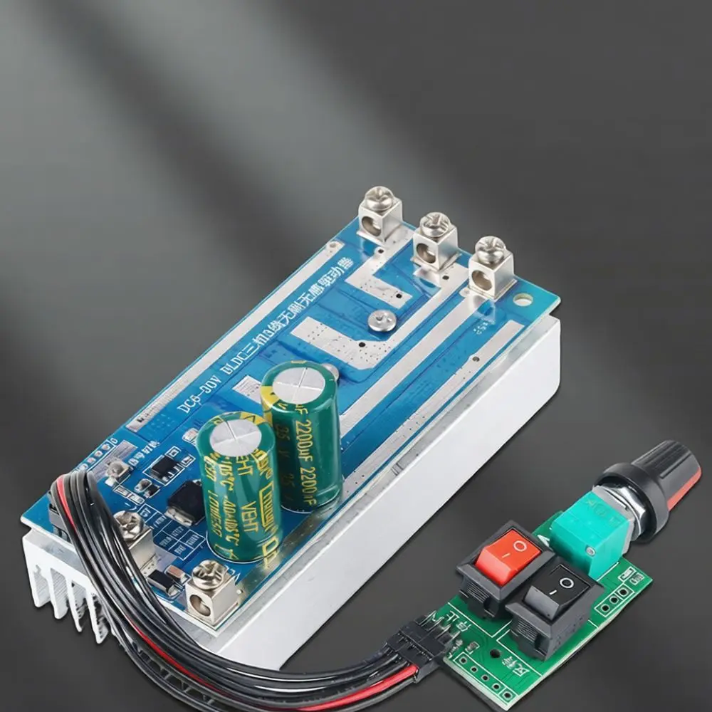 For For Shaibang Three Phase Brushless Motor Driver 750W BLDC Controller 12V 24V Sensorless Speed Regulator Module Device