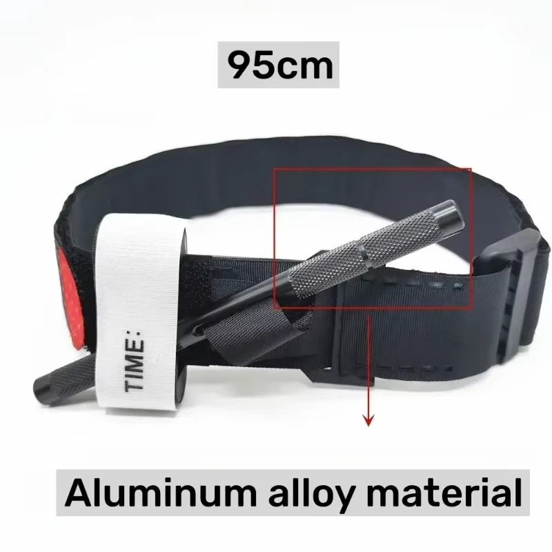 95cm/75cm/65cmMetal Aluminum Rod Tourniquet Tactical Survival Hemostasis Upgrade Repeated Use Strengthen Tourniquet 25/10/5 pcs
