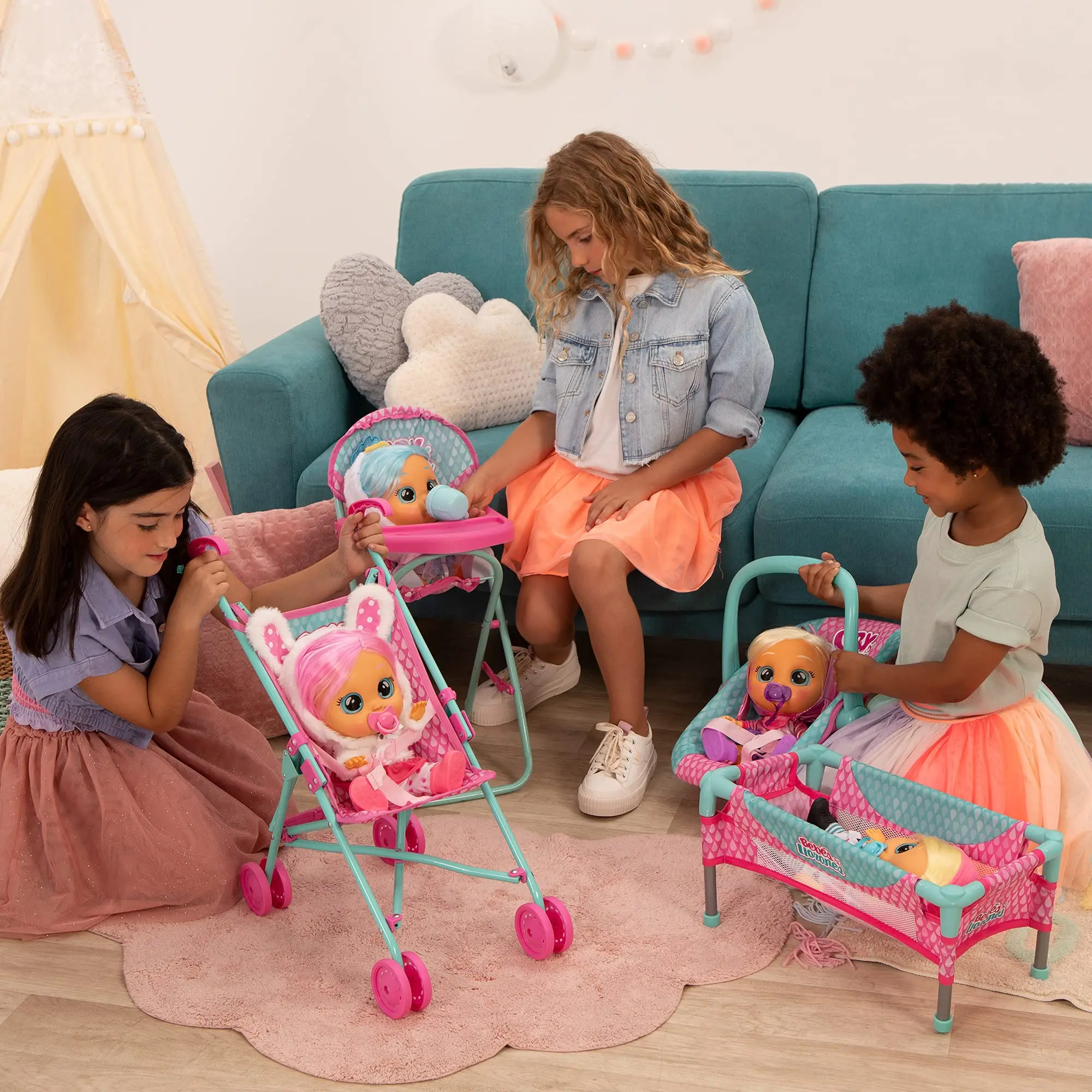 Huilen Baby 'S Chic Interactieve Huilen Waarheid Pop Katie Coney Coraline Dotty Baby Pop Verkleed Pop Kinderen Speelhuis Speelgoed