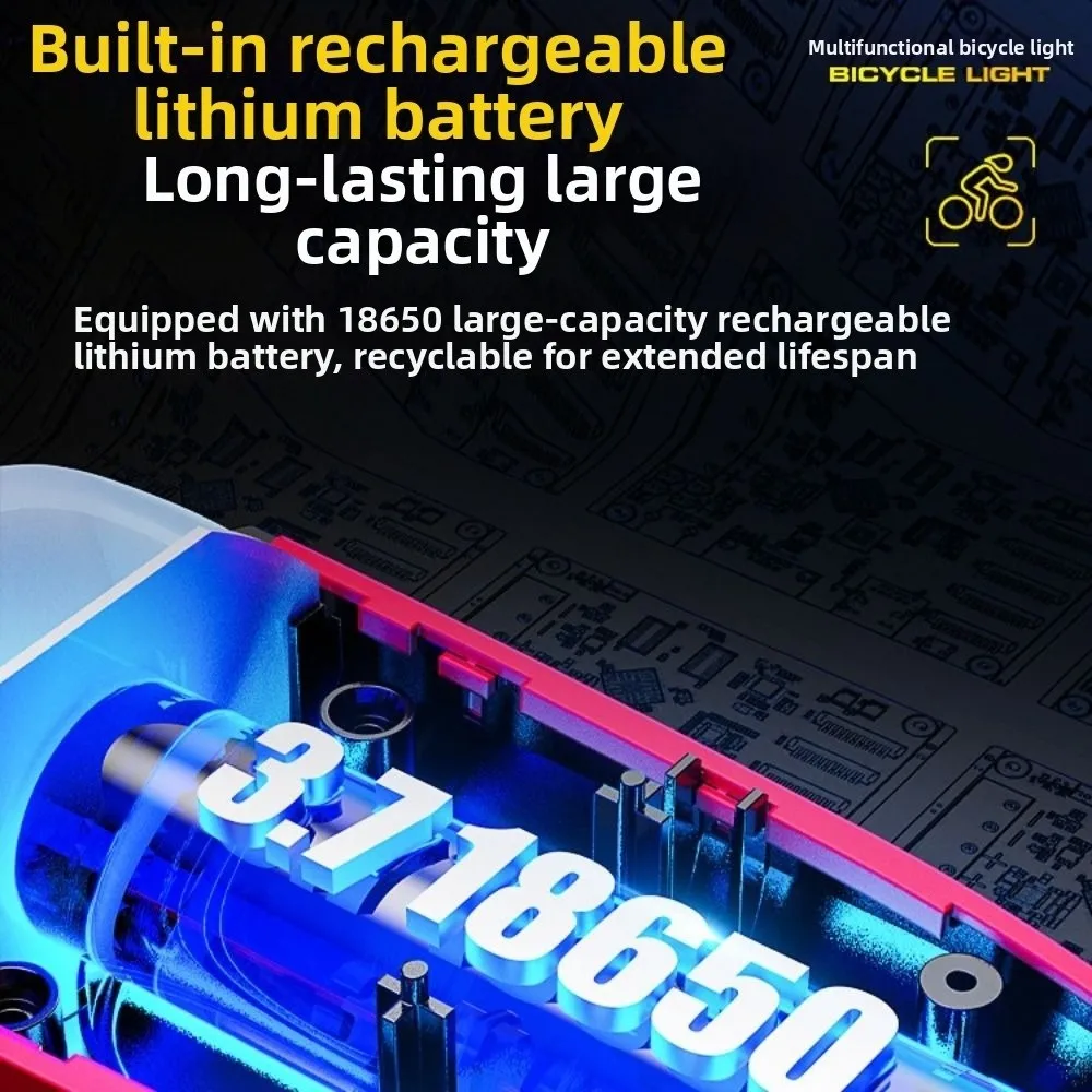 

Водонепроницаемый солнечный велосипедный фонарь, 3 режима, USB-перезаряжаемая велосипедная фара, высокая яркость, простая установка, светодиодный передний фонарь для велосипеда