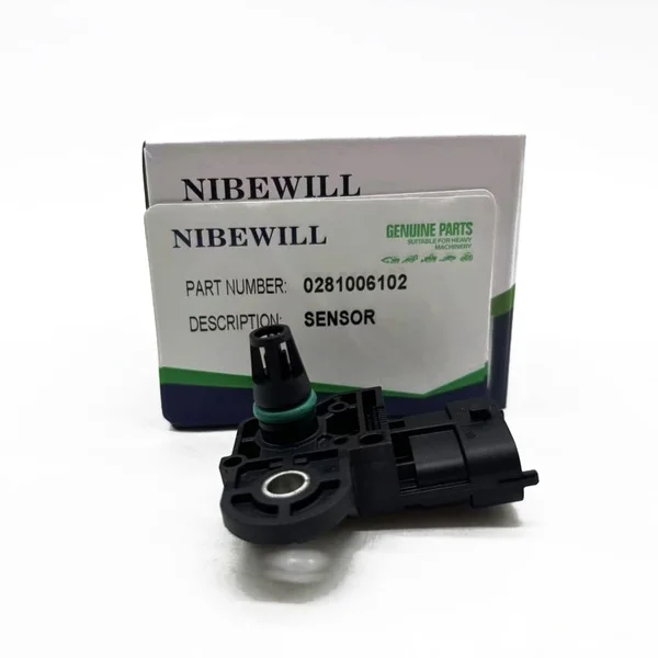 Fuel Rail Pressure Sensor 0281006102 For Bosch Common Rail System Heavy‑Duty Truck Construction Machinery Diesel Engine