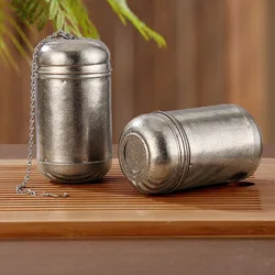 Cylindrical Pure Titanium Tea Filter,Water And Tea Separation,Kung Fu Tea Tool,Portable Outdoor Tea strainer For Travel Camping
