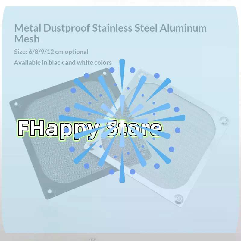 [MA]60mm 80mm 90mm 120mm PC Chassis Cooling Fan Dust Filter Magnet Dustproof Mesh Cover Computer Chassis Net Guard With Hole[MA]