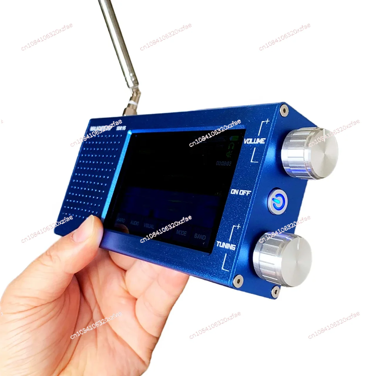 SDR Radio Receiver 10kHz~250MHz/400MHz~2GHz 2024 NEW DSP V5 SDR Receiver 1.10D All-in-One Firmware Portable