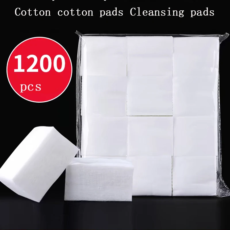 Cotton cotton cotton non-woven cotton makeup remover cotton nail embroidery absorbent paper 1200 pieces eyebrow tattoo products