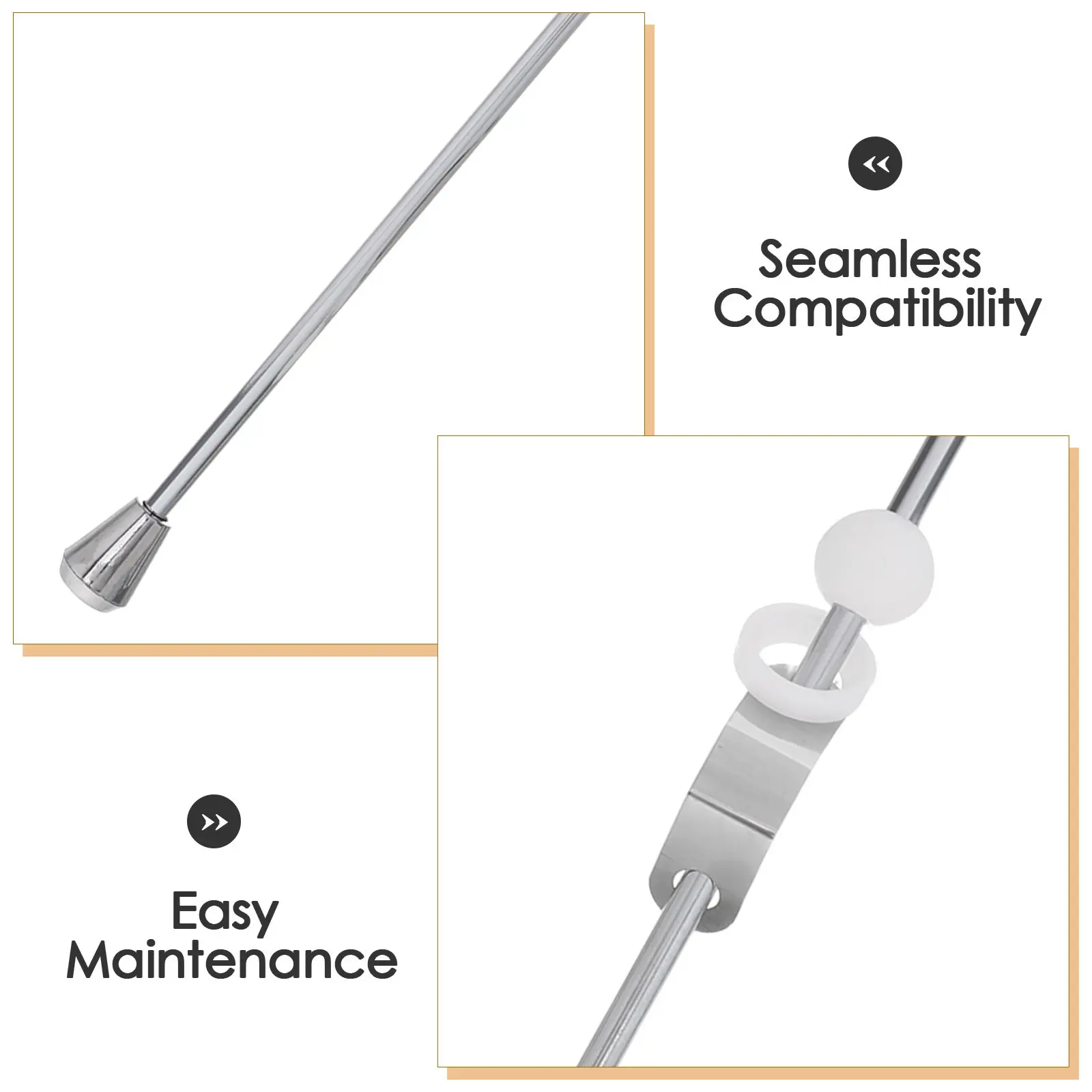 

2 Set Sink Drain Pivot Rod Lift Stopper Silver Repair Supplies Universal Bathroom for Bathroom Vanity Sink Installation Repair