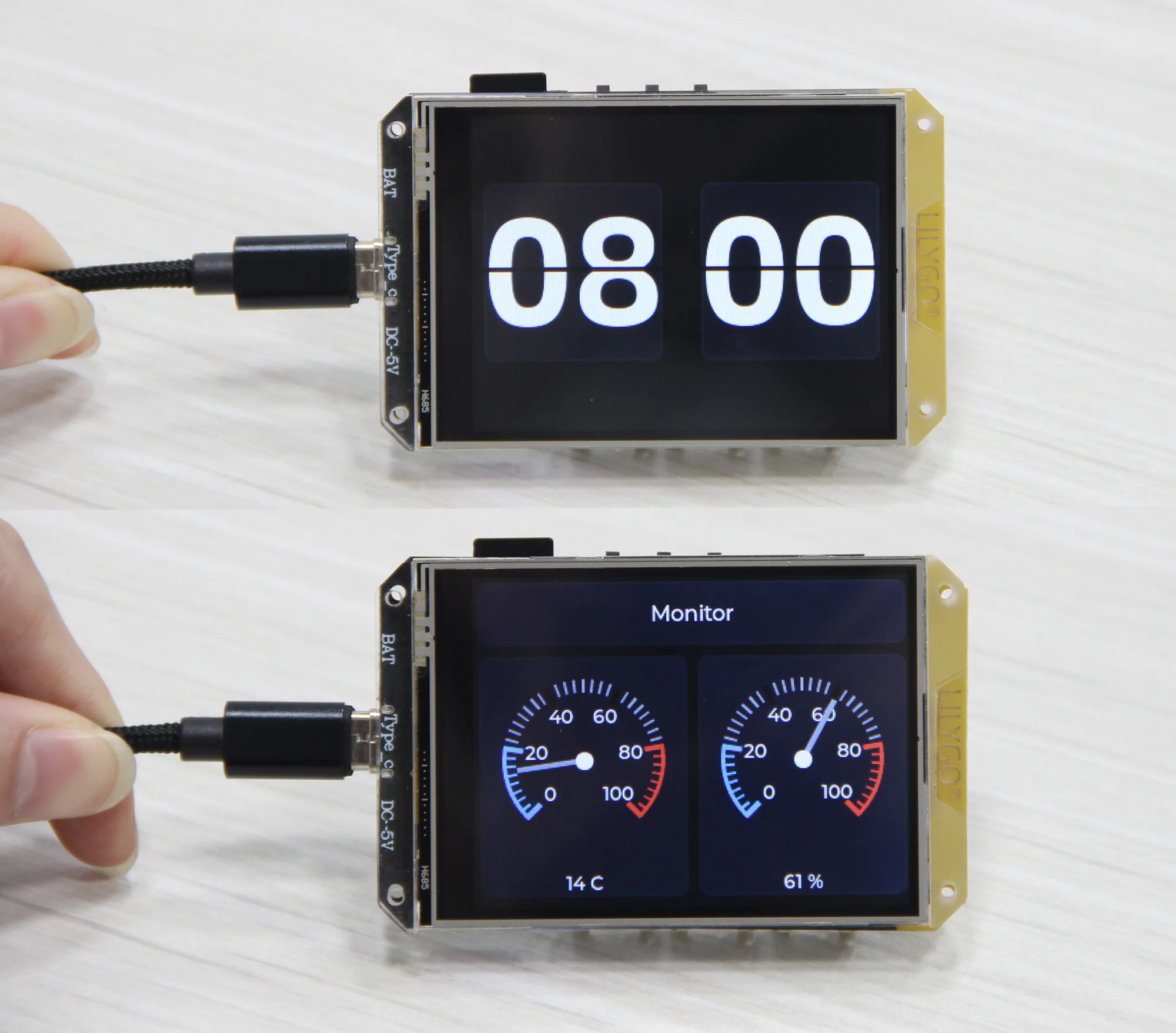T-HMI ESP32-S3 2.8 Inch Touch Display ST7789 LCD Screen WIFI Bluetooth 5.0 Development Board TF Type C On-Board 16MB