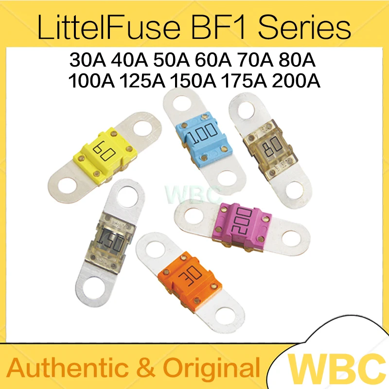 

1Pcs Bolt-Down Auto BF1 Fuse Auto Fuse 30A 40A 50A 60A 70A 80A 100A 125A 150A 175A 200A Flat Type Fuse Rated 32V LITTELFUSE BF1