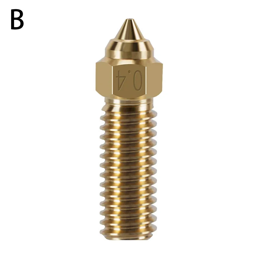 Per Creality, per 3, per K1, per K1 Max Ugello 0,4/0,6/0,8 mm Ugelli in ottone Ugello Ugelli per stampante in rame placcato in ottone