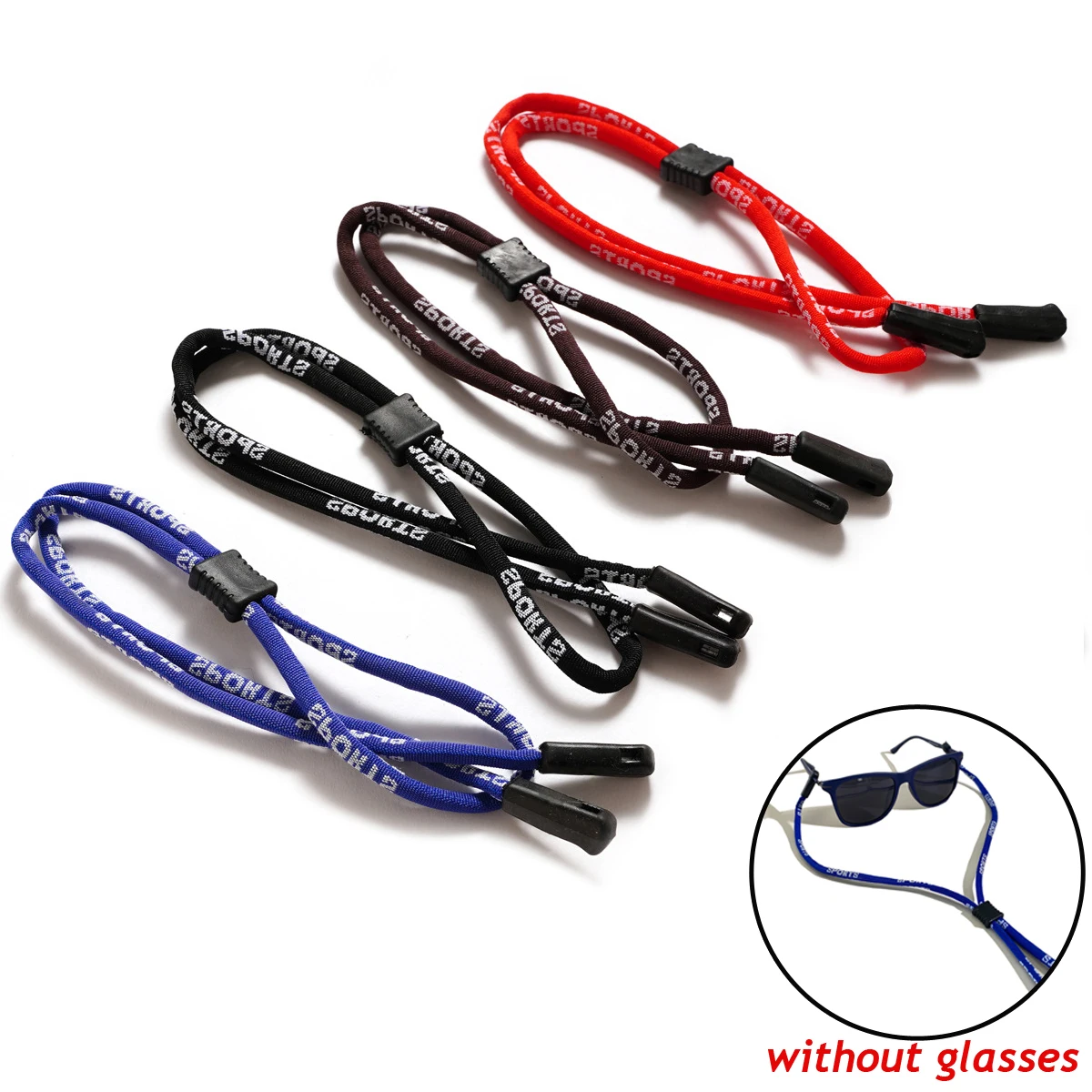 Non-Slip Glasses Rope Protable 1/4pcs Outdoor Sports Chain Neck Holder Eyeglasses Chain Elastic Sunglasses Holder Accessories