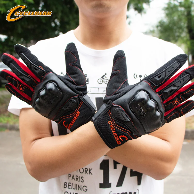 Full Finger Motorcycle Gloves Breathable Outdoor Sports Protection Summer Guantes Luvas Waterproof Racing Riding Accessories