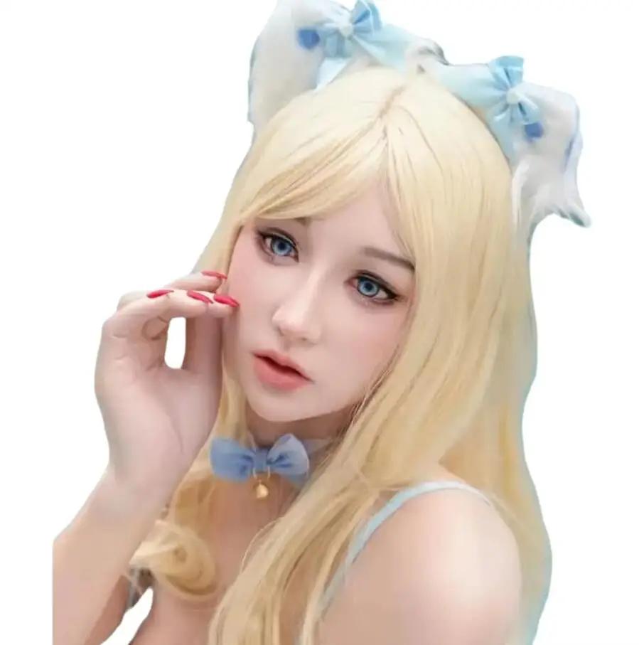 

(M33 Elsa)'Dreammask' DMS Crossdressing Female/Girl Full Head Cosplay Open Mouth Gag Kigurumi Male To Female Mask Shemale