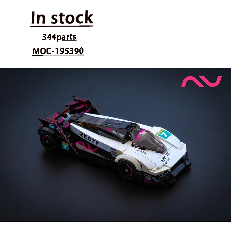 MOC-195390 Neues NVR S&P-78 Sportwagen-Rennbausteinmodell, 344 Teile, Geburtstagsbausteinspielzeug, Geschenk für Jungen