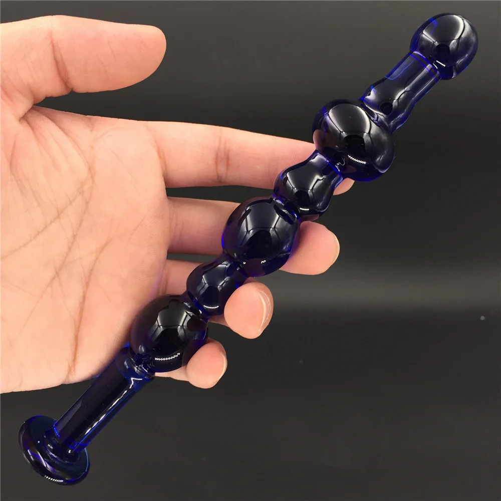 Masturbation Toy Sex Toys For Couples Clear Glass Butt Plug Crystal Anal Beads Fake Penis Pleasure Wand Anus Dildo Adult