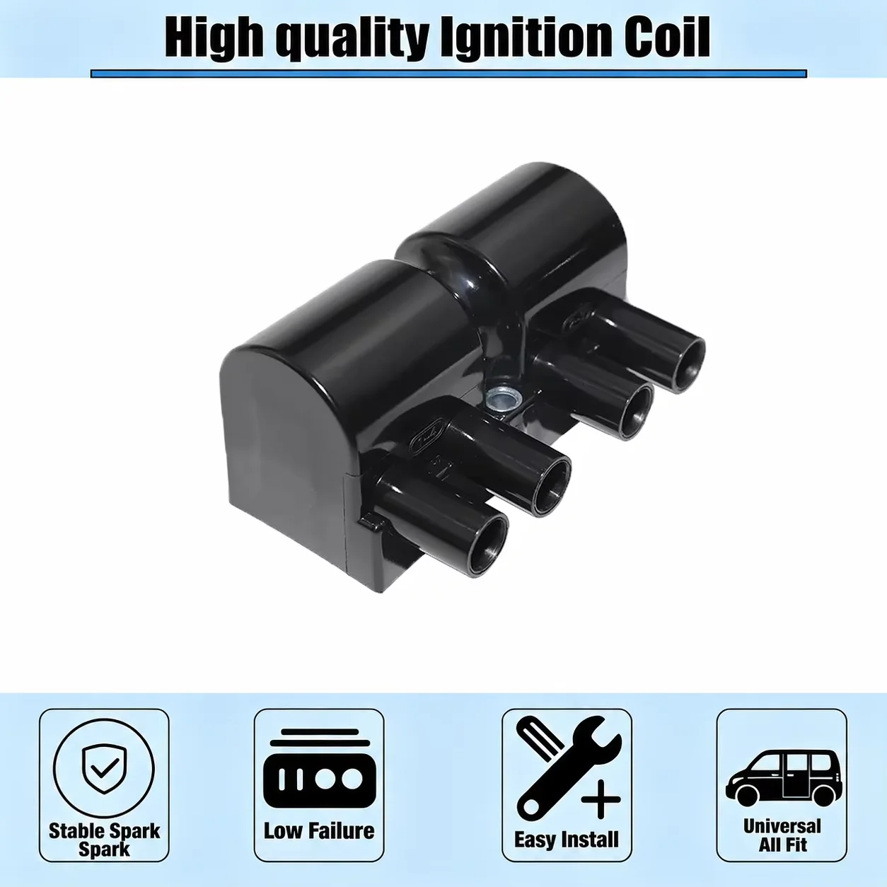 19005252 Ignition Coil For Daewoo Nubira Lacetti Lanos Leganza Chevrolet Chevy Isuzu Amigo 96350585 8011040380 1104047 1208051
