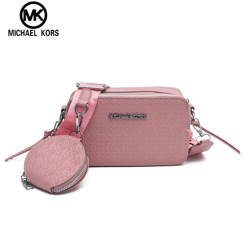 Bolso Bandolera Casual de Moda para Mujer Michael Kors 2026, Bolso Tipo Cámara con Letra MK, Bolso Maternal, Bolso para Viajes