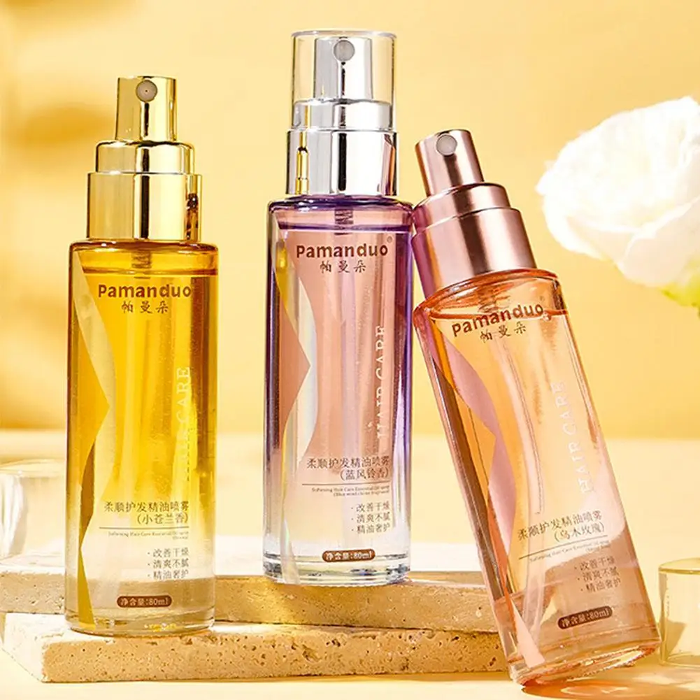 

1pcs Fragrance Hair Oil Spray Nourishes, Improves Split Ends,and Enhances Hair Elasticity Hair Repair Perfume Hair Care Oil