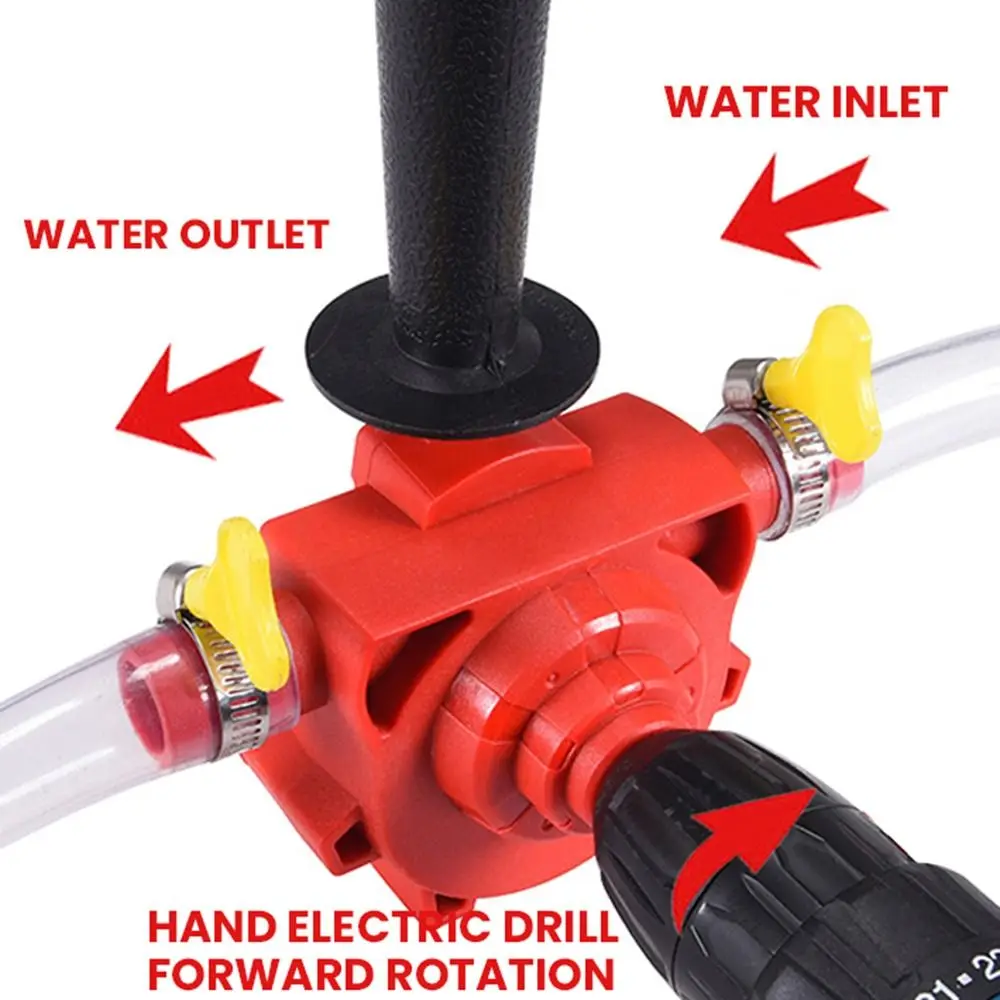 Small Electric Drill Drive Pump Round Shank Self-priming Self Suction Centrifugal Pump Portable High Quality