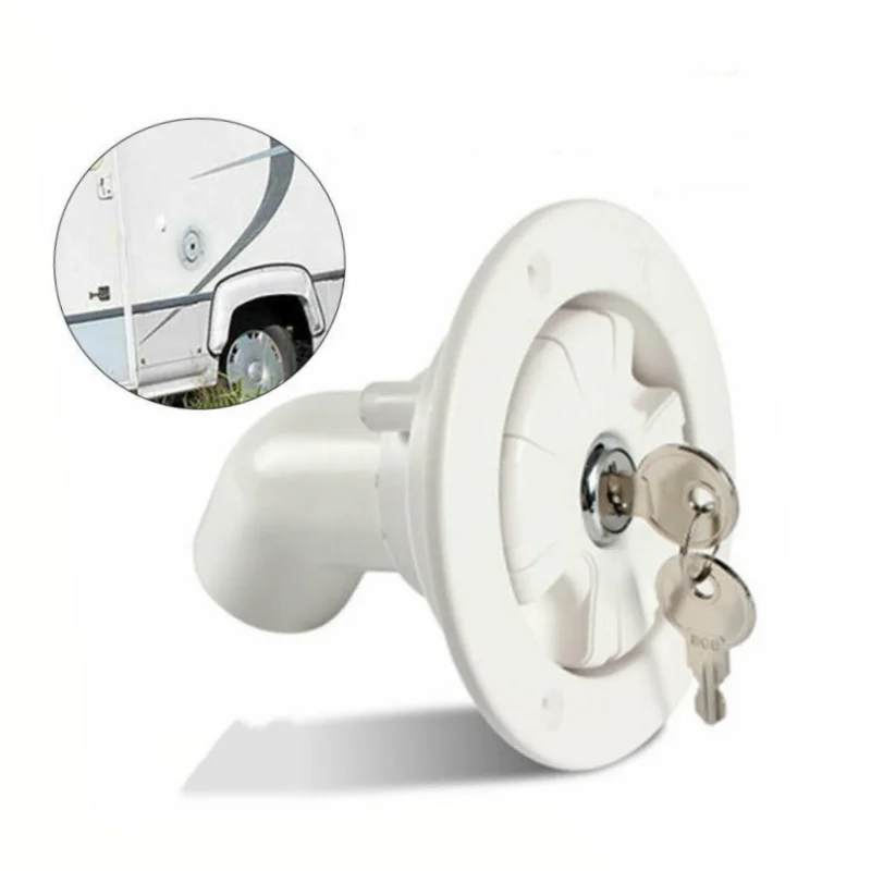 1 مجموعة المياه العذبة قفل مدخل فتحة غطاء فتحة التعبئة البلاستيك ل قافلة متنقل تخييم RV أجزاء المملكة المتحدة #1