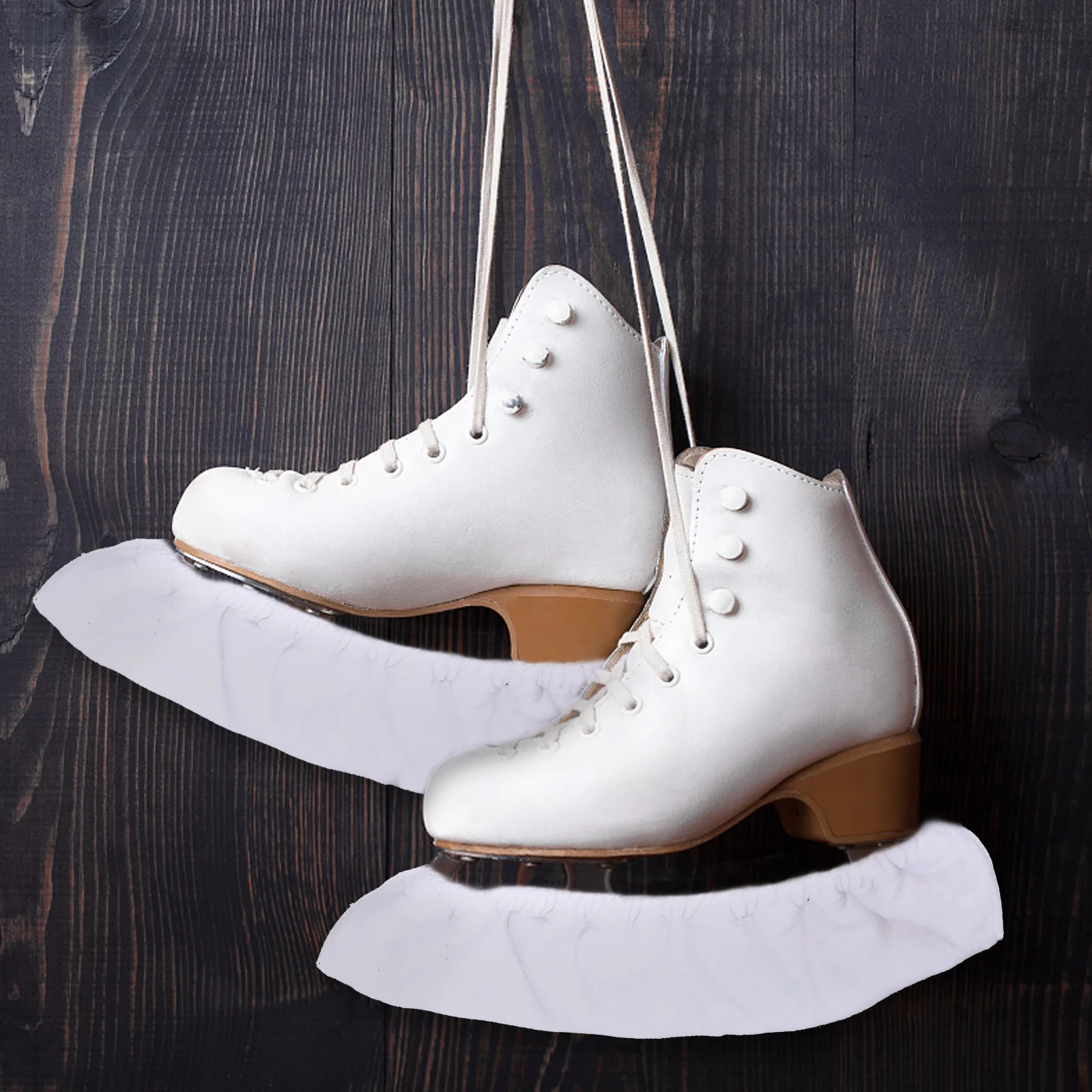 زوج واحد من أغطية حماية الزلاجات الجليدية المريحة لشفرات الهوكي وامتصاص الماء والسلامة والمتانة على ركوب الطائرة