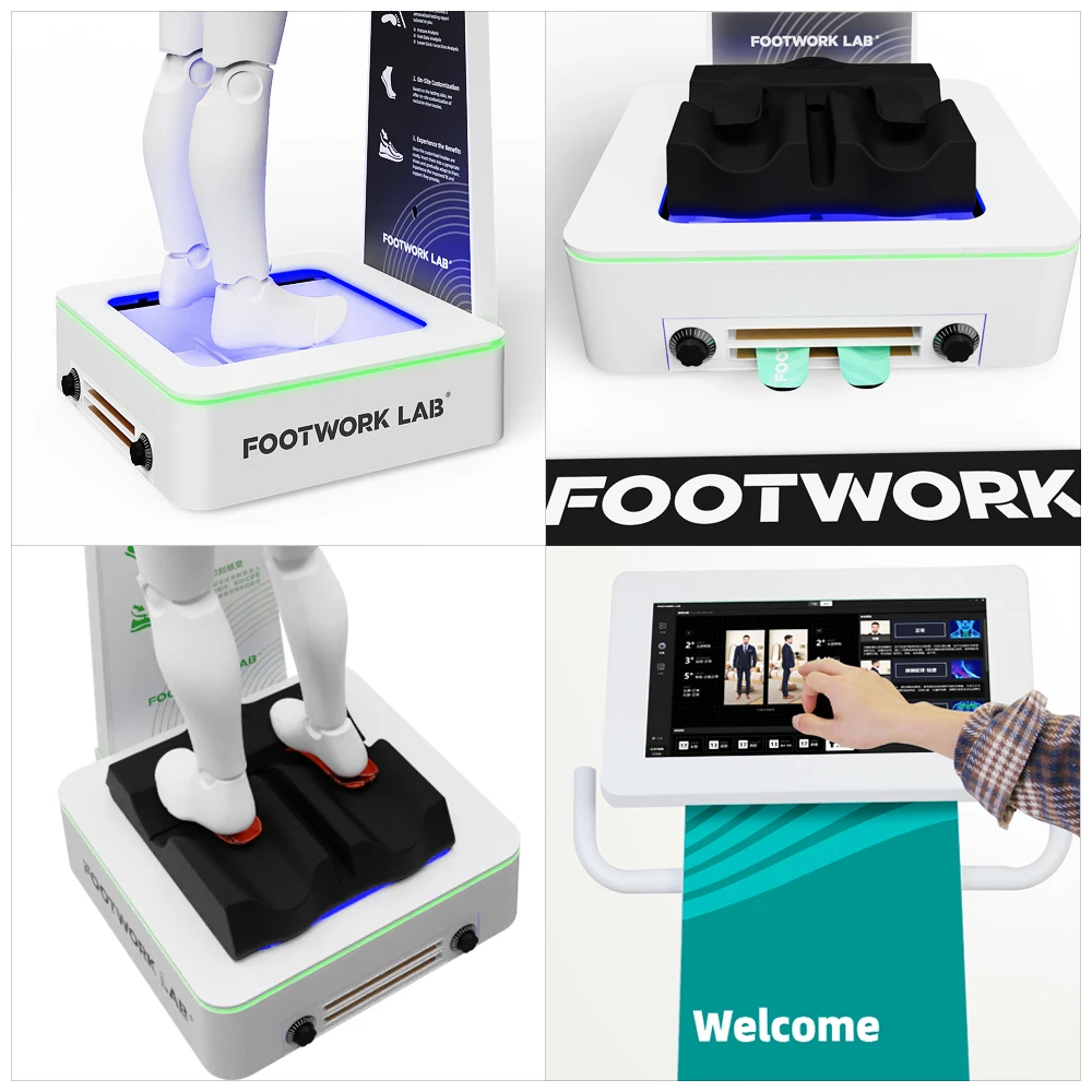 Popolare nel 2024 Scanner per piedi 3D AI di alta qualità per la clinica del piede Sottopiede Personalizzazione Macchina Scanner per piedi Solette ortopediche Scanner