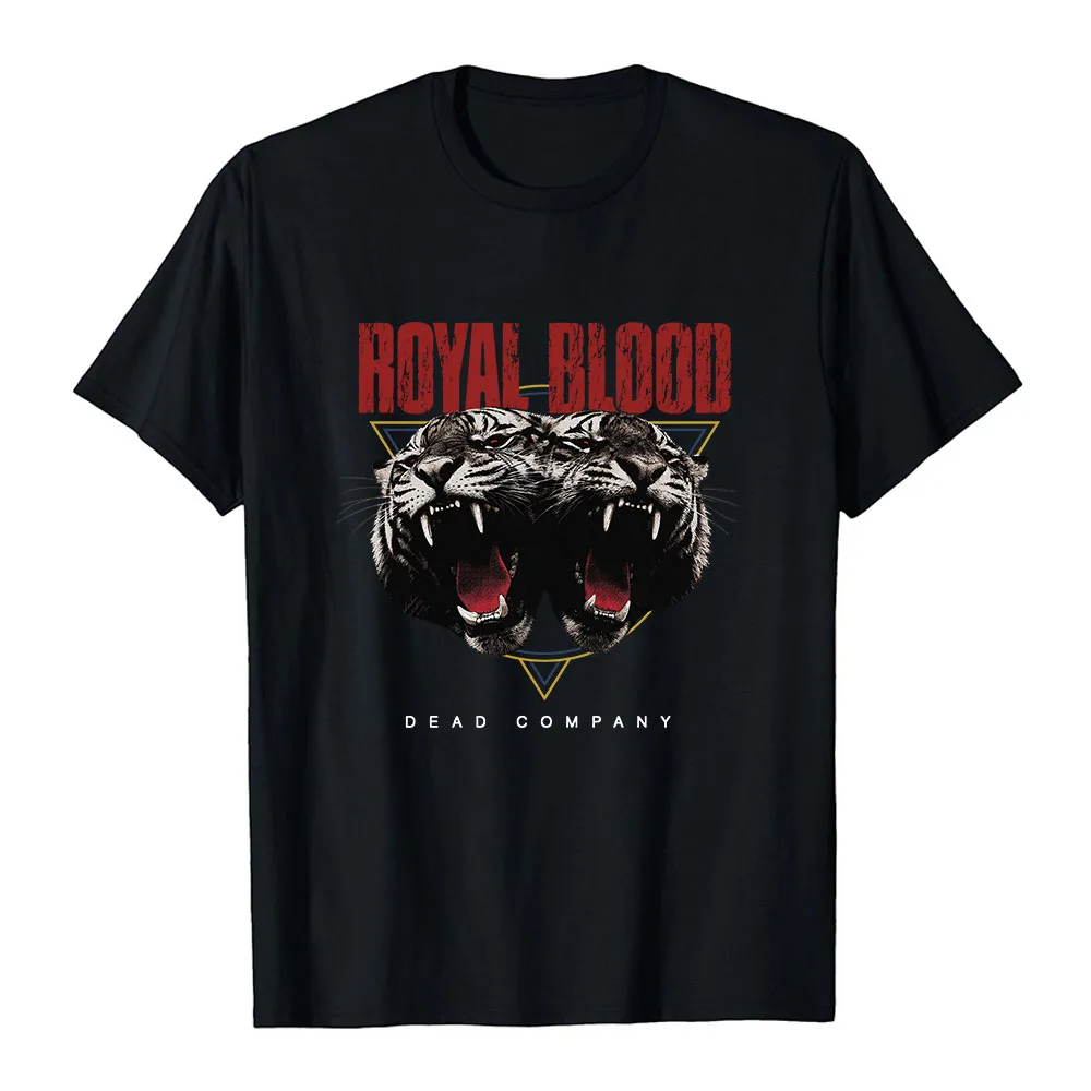 Men Women Royal Blood Band T‑Shirt Dead Company Double Tiger Graphic Print Merch Short Sleeve Cotton Casual Tees Unisex Tshirts