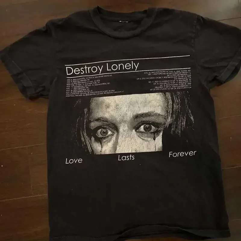 Destroy Lonely Tour T Shirt Cotton For Men Women