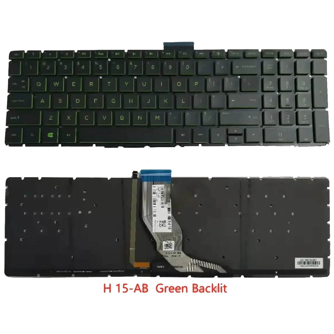 

English US keyboard For HP Pavilion 15-AU 15-AB 15-AQ 15-AW 15-BK 15-BC 15-AN 15-an000 Green With Backlit