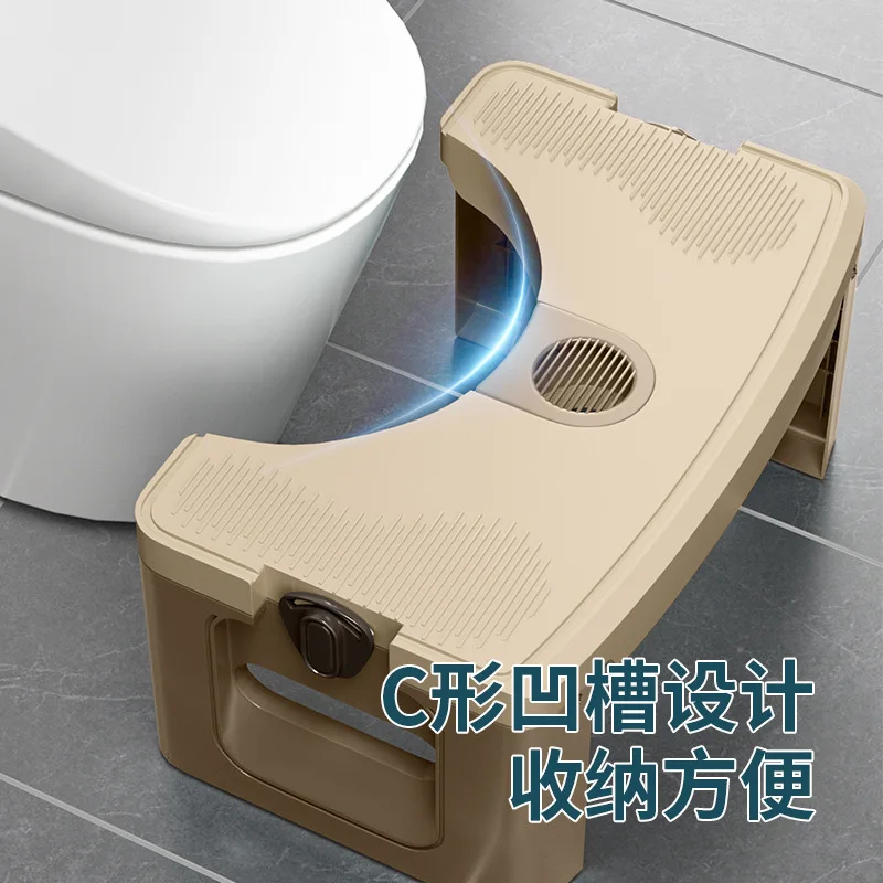 Toilet Stool Footrest Footrest for Home Use Foldable Thickened Anti Slip Placed in The Bathroom Stools & Ottomans Home Furniture