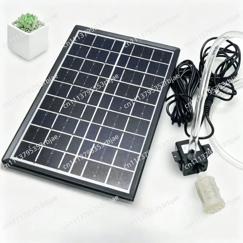 Solar Water Pump 12V Circulation Fish Pond Filter Oxygenation Fish Tank Rockery Flowing Water Pumping Submersible Pump Outdoor