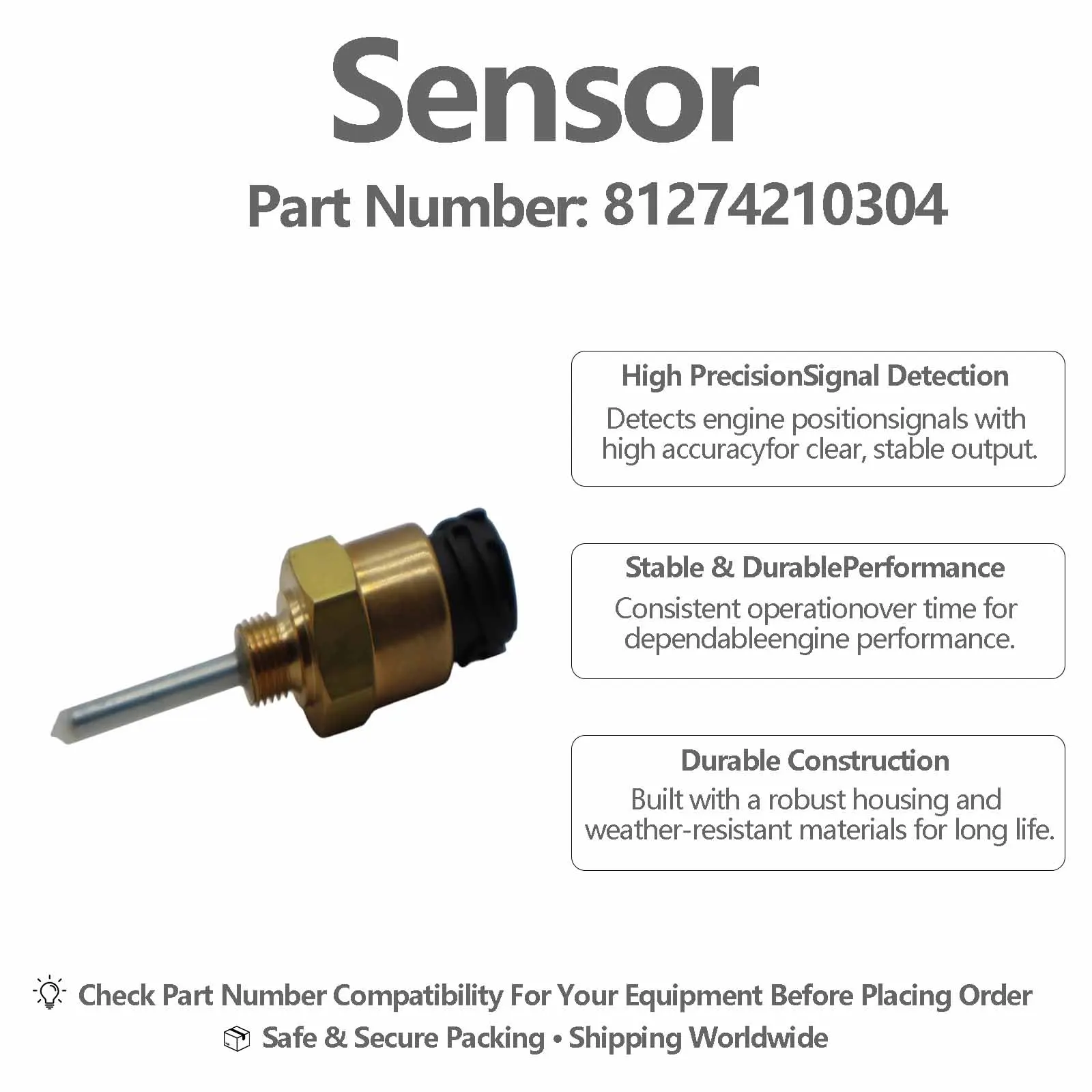 81274210304 81274210217 Water Coolant Level Sensor For Deutz TCD2012L042V TCD2012L062V TCD2013L042V BF6M1013FC TCD2013L062V