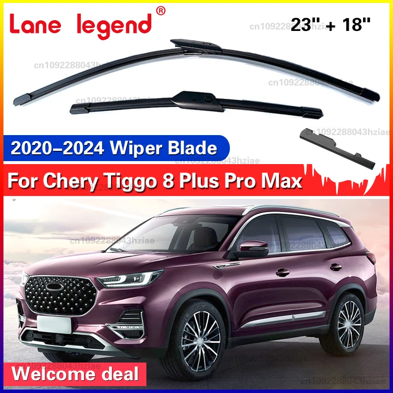 Frontscheibenwischerblätter für Chery Tiggo 8 Plus Pro Max 2020 2021 2022 2023 2024 Windschutzscheibe Windschutzscheibe Autozubehör Silikon