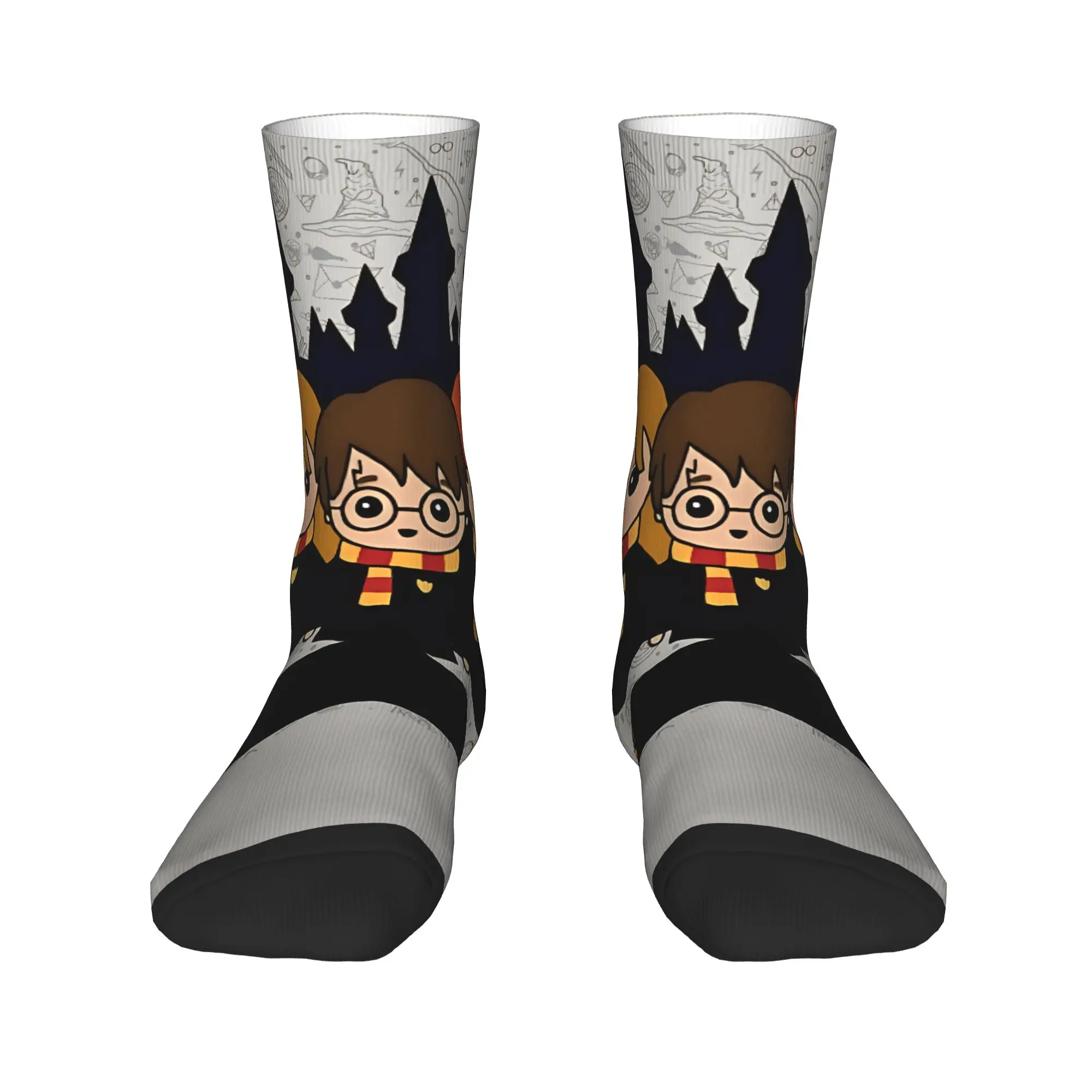 H-Harry P-Potter Stockings  Kawaii Socks Women Men Breathable Socks Autumn Outdoor Design Anti Skid Socks Birthday Gift