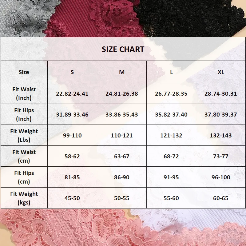 6шт Женское Хлопковое Кружевное Белье Сексуальные Дышащие Бразильские Трусики Девушки Ребристые Полосатые Стринги Мягкие Твердые G-стринги Белье
