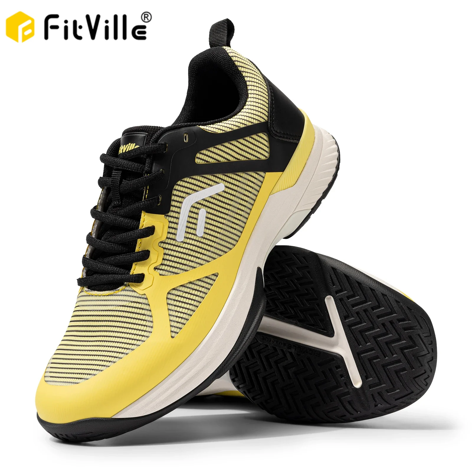 FitVille Men's Wide Court Tennis Shoes