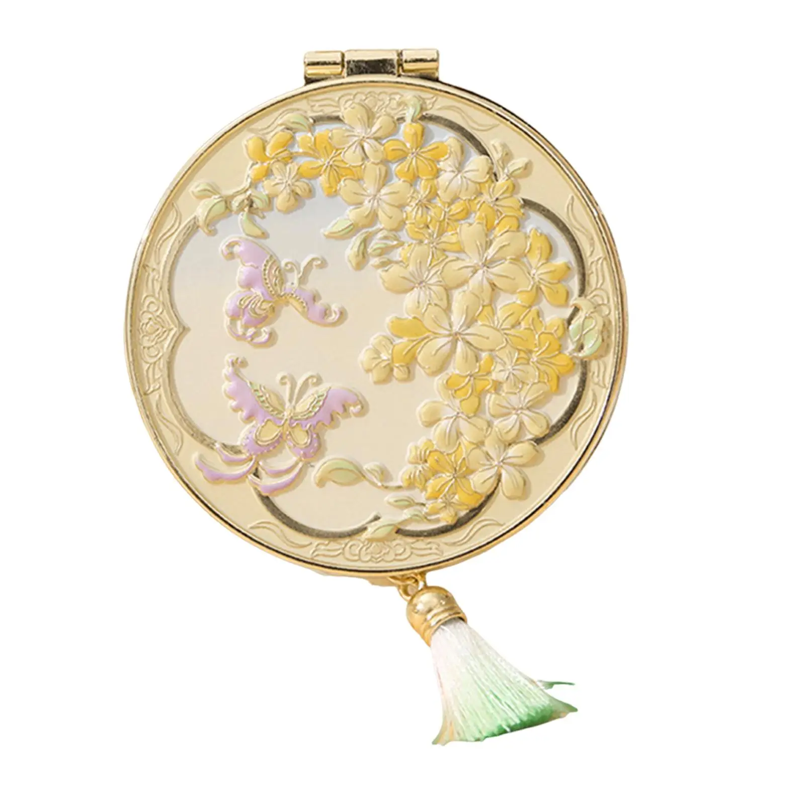 Espelho de maquiagem de viagem redondo criativo espelho cosmético para bolsa de bolso