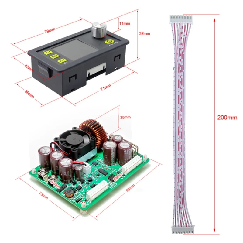 New DPS5020 Constant Voltage Current DC- DC Step-Down Communication Power Supply Buck Voltage Converter LCD Voltmeter