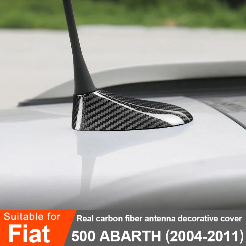 

Для Fiat Abarth 500 2004-2011 антенна из углеродного волокна, декоративная крышка, защитная наклейка, аксессуары для внешней модификации автомобиля