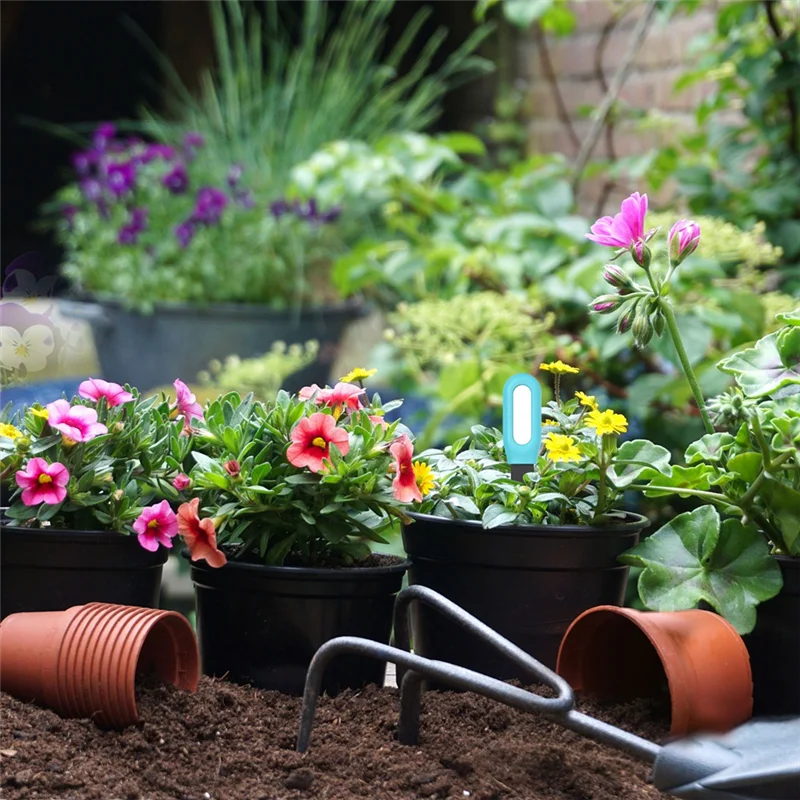 

Classy-2Pcs Temperature Humidity Soil Tester Plant Soil Temperature Humidity Monitor Potted Plant Measuring Device
