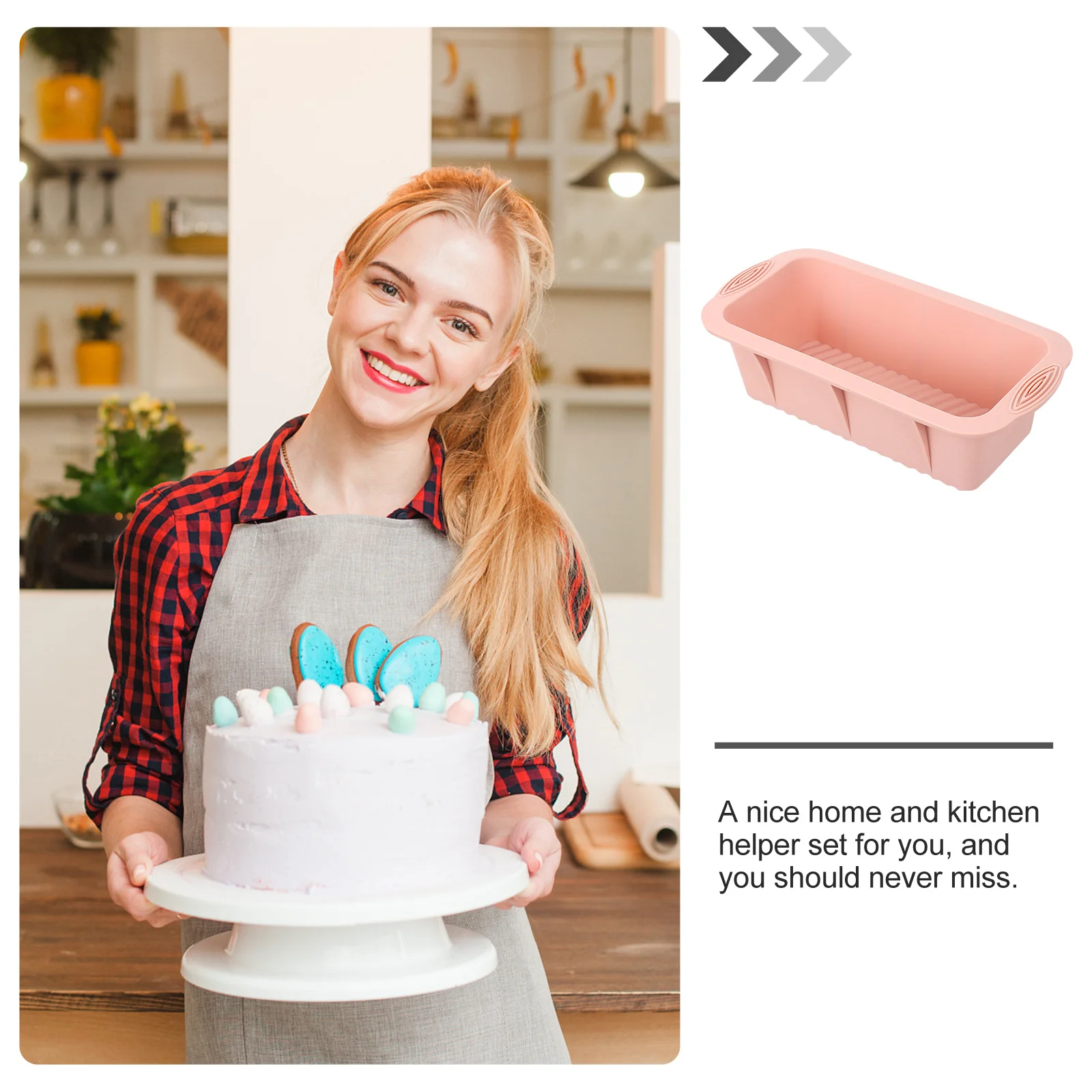 

3pcs Silicone Cake Mold Oil Brush Baking Tool Set Non-Fading Food Grade Scraper Cream Spatula For Kitchen Baking Use