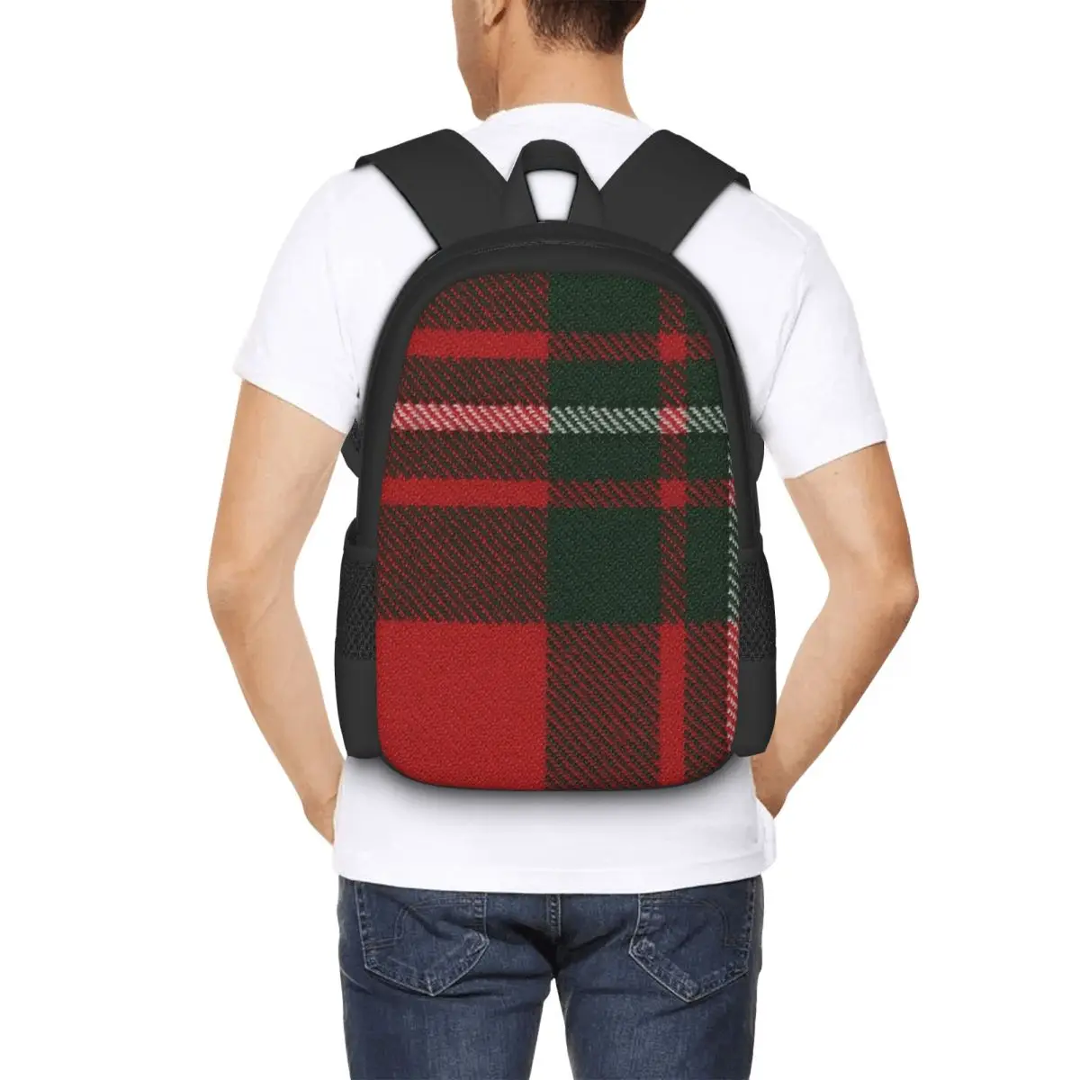 Mochila escolar moderna con tartán escocés de MacGregor, mochila de viaje para senderismo, mochila de moda para niños y niñas, bolsos de hombro