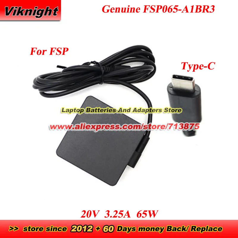 

Оригинальный адаптер переменного тока FSP065-A1BR3 FSP 20 В 3,25 А 65 Вт USB Type C для Intel NUC M15 Intel Evo I7 для XPG XENIA BC57 Блок питания
