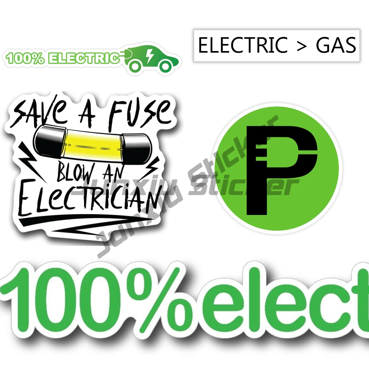 Battery Level 100% Car Stickers Electric Decal Occlusion Accessories Vinyl Self-adhesive