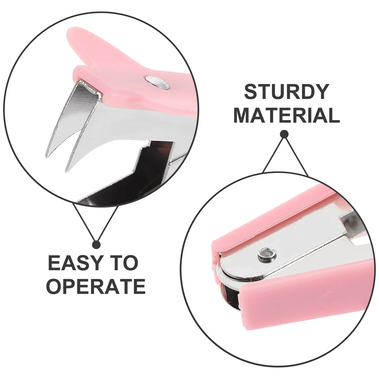 2Pcs Staple Remover Heavy Duty Ergonomic Staple Puller Tool Office Desktop Paper Remover Fastener Extractor for Home School