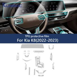 For KIA K8 2022 2023 Car Gearbox Panel Film Dashboard Protective Sticker Interior Anti-Scratch Film Accessories