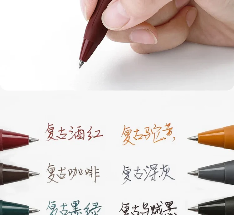 ZEBRA Retro Color Gel Pen JJ15 SARASA Push Color 0,5 mm Stifte zum Schreiben, 10 Farben, Kawaii, Schulbedarf, japanisches Schreibwaren – Detail 7