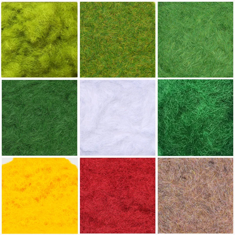 Polvo de Césped en Miniatura de 3 mm para Hacer Terrenos, Césped Artificial, Mesa de Arena para Modelismo, Ferrocarril, Juegos de Guerra, Diorama, 30 g/bolsa