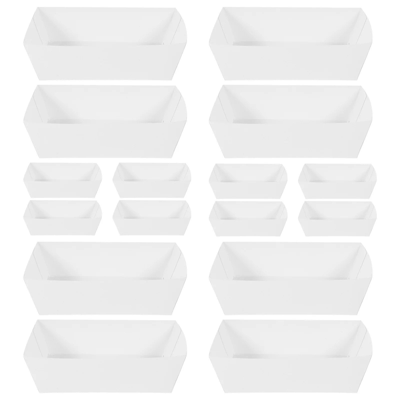 กล่องกระดาษรูปเรือสำหรับใส่อาหาร 100 ชิ้น กล่องกันน้ำมันสำหรับใส่เฟรนช์ฟรายส์ ฮอทดอก ชีสสติ๊ก ขนมขบเคี้ยว กล่องใส่อาหารทอดรูปเรือ