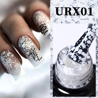 UR SUGAR 7ml Matte Snowflake Gel Nail Polish Winter Color Nail Art Semi-permanent Varnish Soak Off Top Coat UV LED Gel Manicure